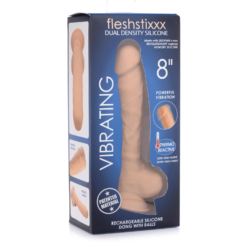 Fleshstixxx Sensación Realista 21cm con Vibración - Vainilla caja