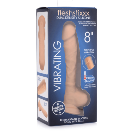 Fleshstixxx Sensación Realista 21cm con Vibración - Vainilla caja