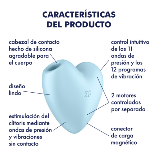 Satisfyer Cutie Heart Celeste - características