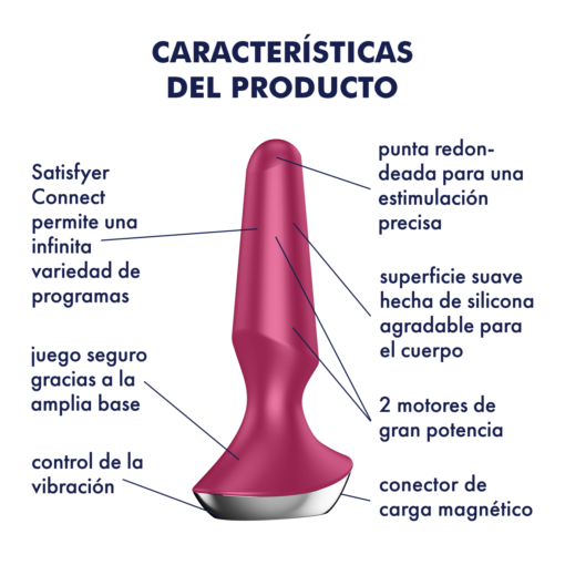 Satisfyer Plug-ilicious 2 con App - Berry características