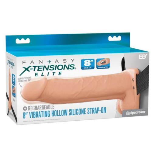 Fleshstixxx Sensación Realista 21cm con vibración - Vainilla