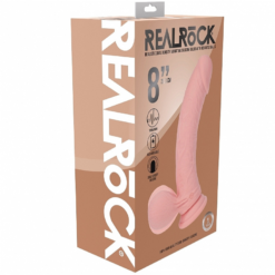 RealRock Dildo Sensación Realista 20 cm con Vibración 6